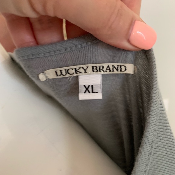 Lucky Brand Hombre’ Dye Tee Dress in Black & Grey - Picture 5 of 6